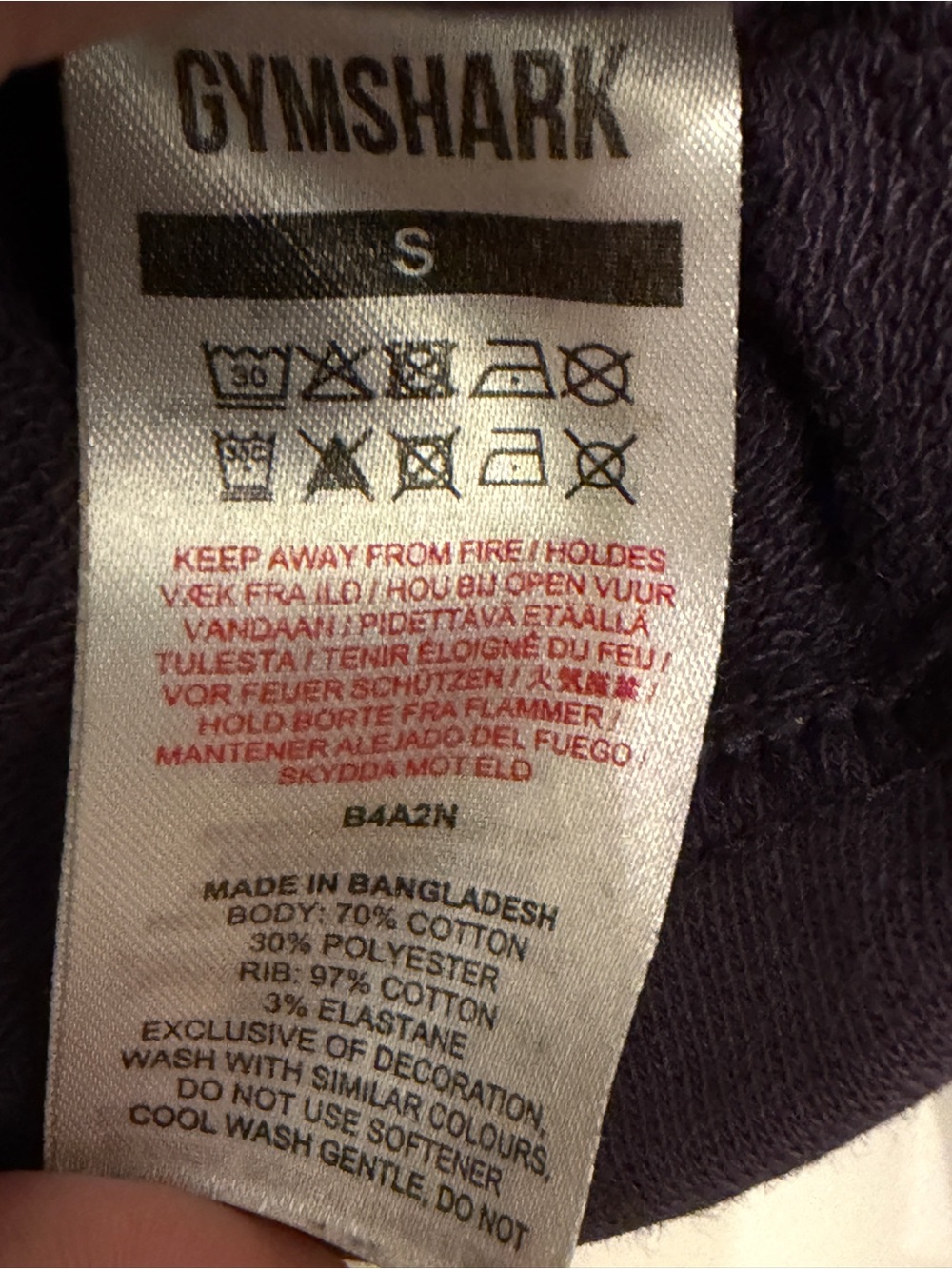 Gymshark Purple Cropped Lifting Club Sweatshirt Small - Picture 7 of 8